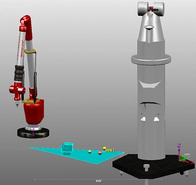 imagen de un láser tracker metrolog XG10