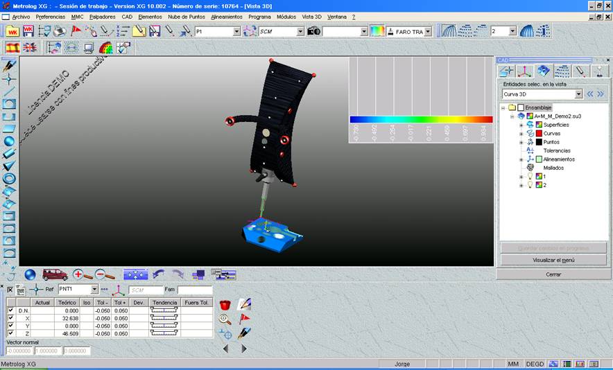 imagen de un láser tracker metrolog XG10